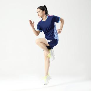 Factory direct approval 2024 new short-sleeved V-neck volleyball uniform suit printing breathable table tennis and badminton volleyball competition training team uniform