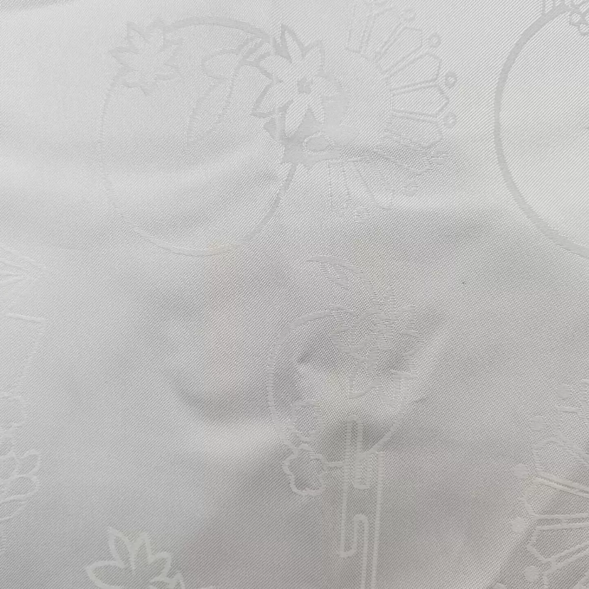 扇子花型梭织提花布花女装童装舞台古装戏服汉服印花面料花纹色织