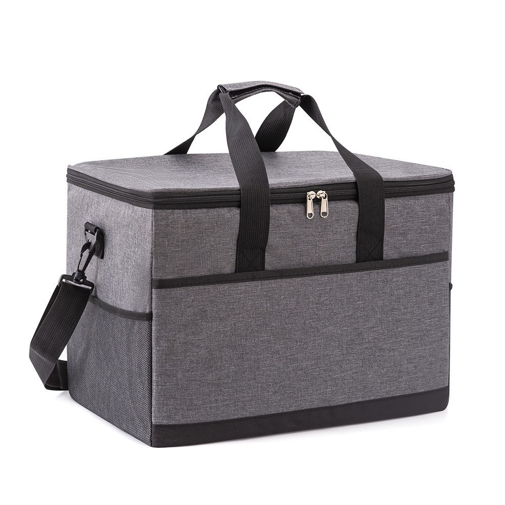 Cross-Border New Portable Ice Pack for Picnic and Camping, Thickened Thermal Insulation Box, Large Capacity Thermal Insulation Aluminum Foil Cooler Bag, Picnic Bag