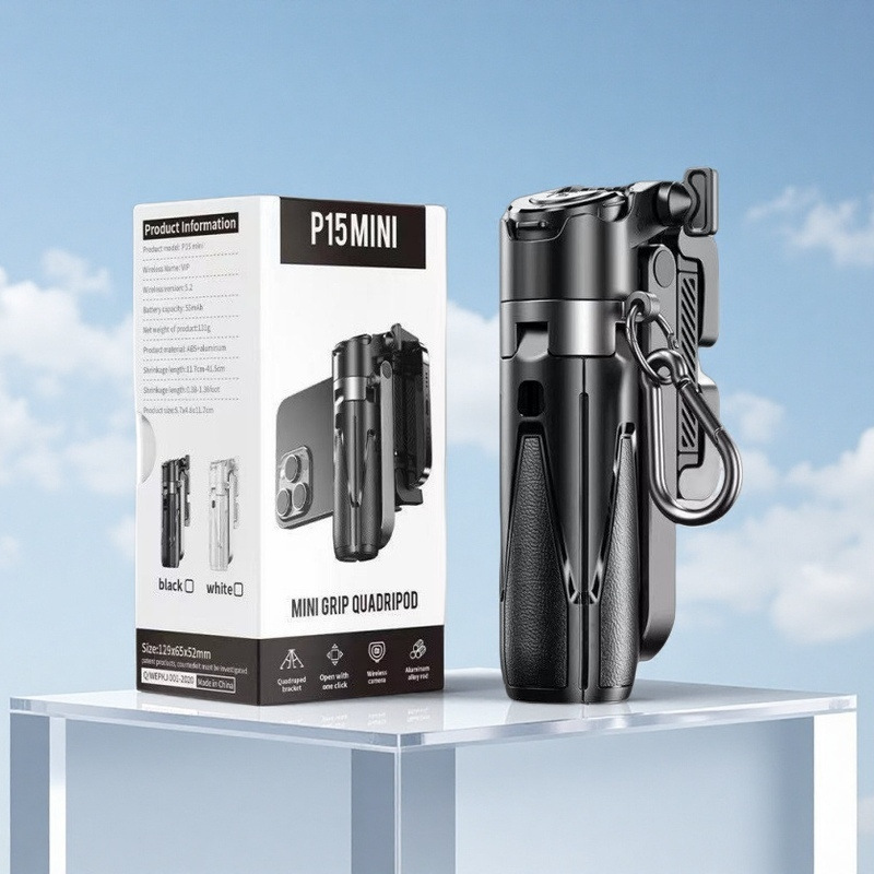 携帯電話自撮り棒p15ミニ携帯自撮り神器三合一着地三脚手持ち安定器携帯電話|undefined