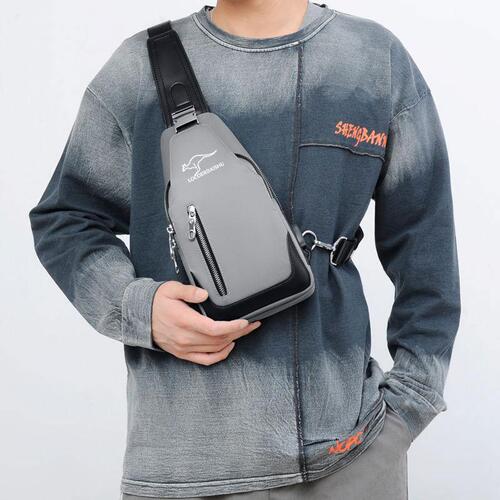 Official Authentic Men's Crossbody Bag Tote Bag Korean Style Fashion Canvas Single Shoulder Bag Chest Bag Oxford Cloth Crossbody Bag