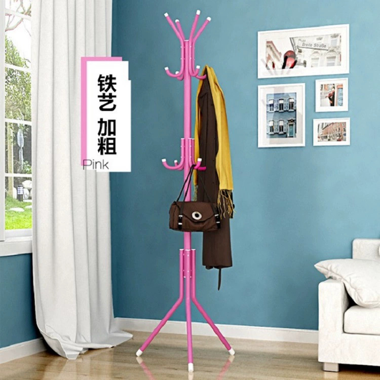 Perchero, nuevo estilo, ligero y lujoso, almacenamiento de abrigos sencillo, grueso, desmontable, moderno perchero de pie para dormitorio