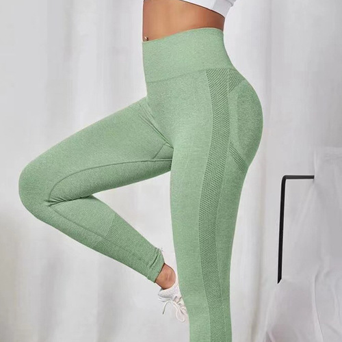 New European and American Seamless Dotted Peach Butt Yoga Pants Butt Lifting Chrysanthemum Peach Tight Sports Pants for Women to Wear Outerwear