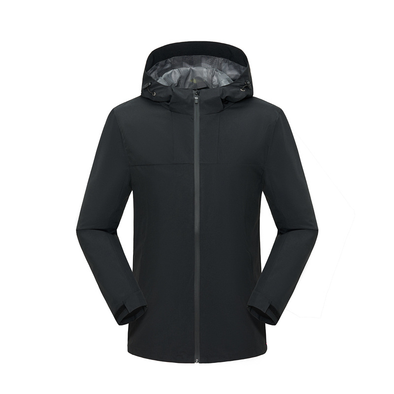 Equipo de hombres negro ropa de trabajo a prueba de viento impermeable al aire libre chaqueta antiestática Temperatura de bloqueo resistente al desgaste elástico
