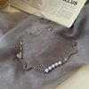 Accessory, small design necklace hip-hop style, advanced chain for key bag  from pearl, trend of season, simple and elegant design, high-end, wholesale