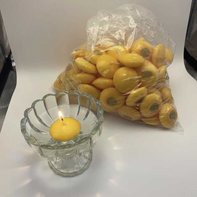 多色浮水蜡烛无烟节庆氛围感装饰水浮蜡跨境贴标代发厂家批发|undefined