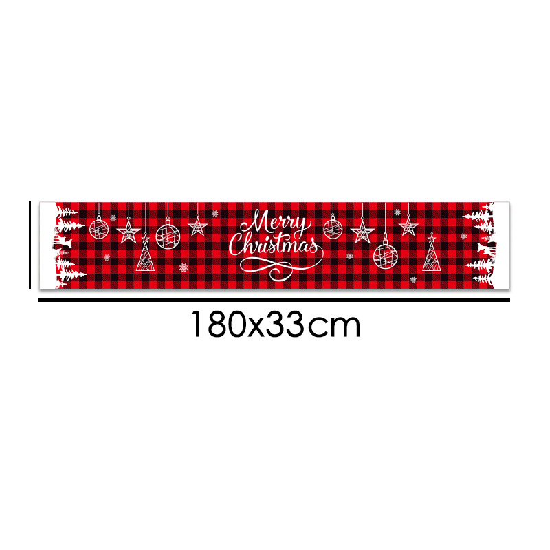 2022 transfronterizo nuevo camino de mesa de Navidad mantel mesa de comedor sala de estar decoración suministros impresión creativa a prueba de agua