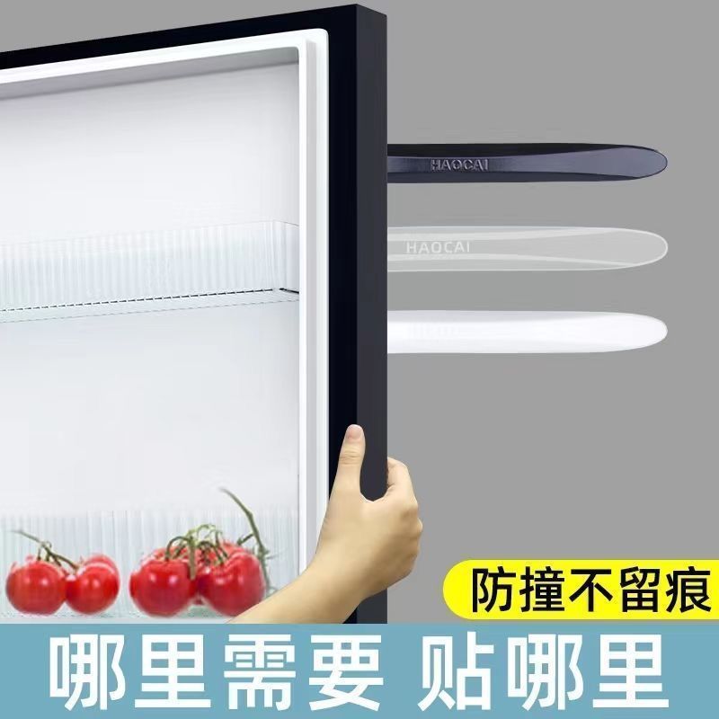 Tiras anticolisión transparentes, pegatinas de silicona anticaída sin perforaciones para puertas, pegatinas protectoras para manijas de puertas, protectores para puertas de refrigerador, venta al por mayor de fábrica image 5