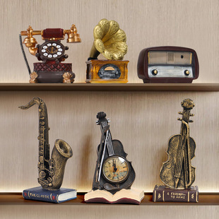 European Nostalgic Style Ornaments Gramophone Radio Home Living Room Small Furnishings Restaurant Wine Cabinet Decorations Free Shipping