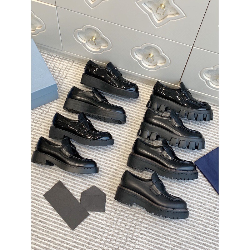 【High Quality】2026 New Thick-Soled Height-Increasing Gola Shoes for Women, Slip-On British Style Leather Shoes with Chunky Heels 【High Quality】2026 New Thick-Soled Height-Increasing Gola Shoes for Women, Slip-On British Style Leather Shoes with Chunky Heels