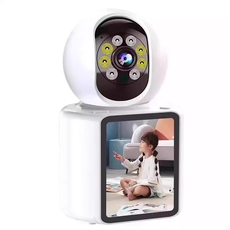 Teléfono móvil doméstico inalámbrico Cámara de videollamada bidireccional remota Monitor de 360 grados sin ángulo muerto