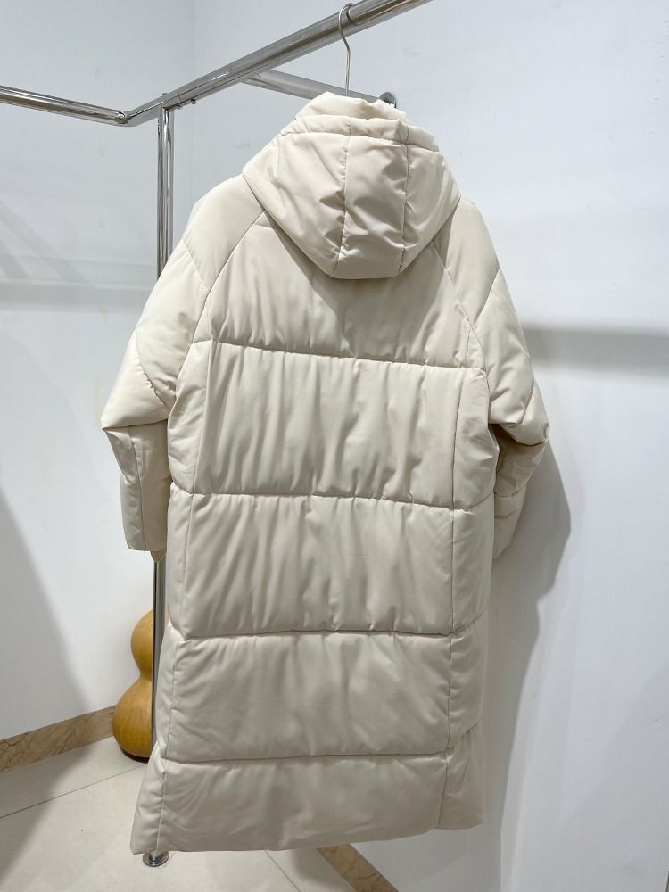 Winter Down Jacket For Women, Mid-Length, 2025 New Loose Thickened Coat, Over-the-Knee Puffer Jacket, Cotton Outerwear_ecoleips.com
