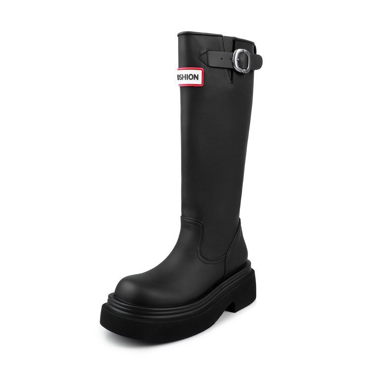 2026 nuevas botas de caballero rojas botas de invierno mujeres botas de lana no más de rodillas en stock 1 día de envío