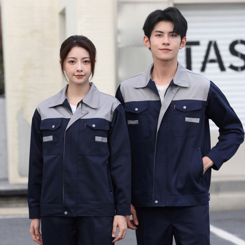 Primavera y otoño hombre manga larga engrosado desgaste taller de reparación de automóviles ingeniería de fábrica de ropa de protección laboral personalizada