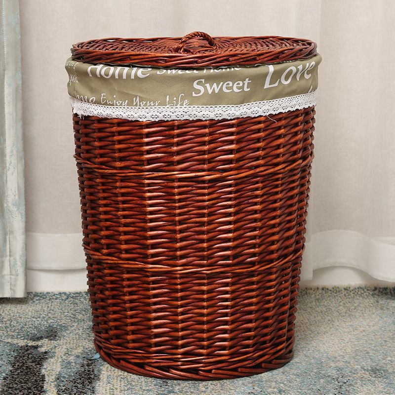 Cesta de almacenamiento de ropa sucia tejida de caña Cesta de ropa sucia Cesta de almacenamiento de ropa sucia