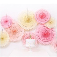 ins纸扇花折纸套装 婚庆拉花装饰 派对婚房装饰 生日派对场景布置