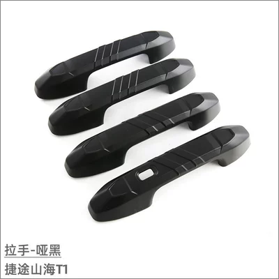Portal Wrist T1 Door Bowl Handle - handle-matt-black-4-piece-set