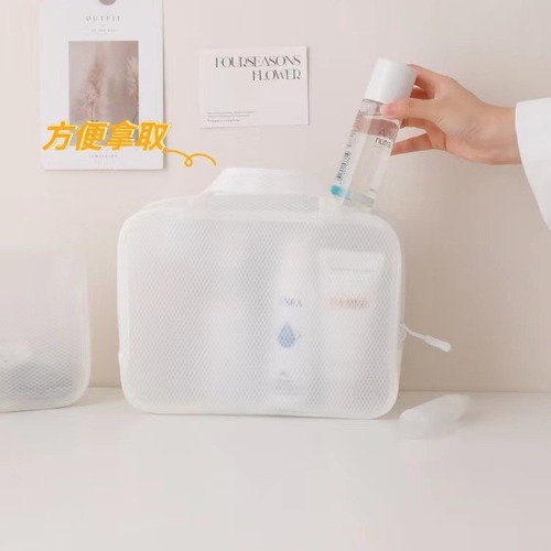 Travel cosmetic bag waterproof storage bag transparent college student dorm life good item shower supplies set toothbrush bag