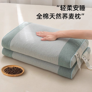 Pure Buckwheat Shell Pillow Cervical Spine Protection Special Sleeping Pillow Core Adult Summer Neck Protection Pillow Household Rectangular