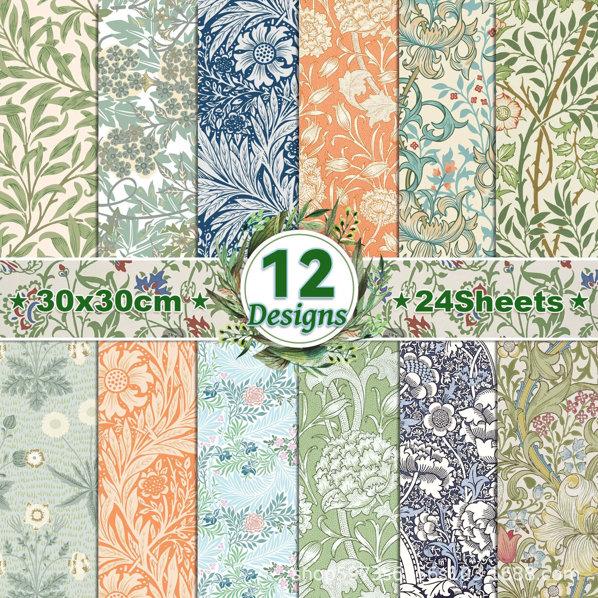 WW096 Европейский ретро-узор, свадебный культурный и креативный декоративный материал для справочника, бумага для скрапбукинга, фоновая бумага