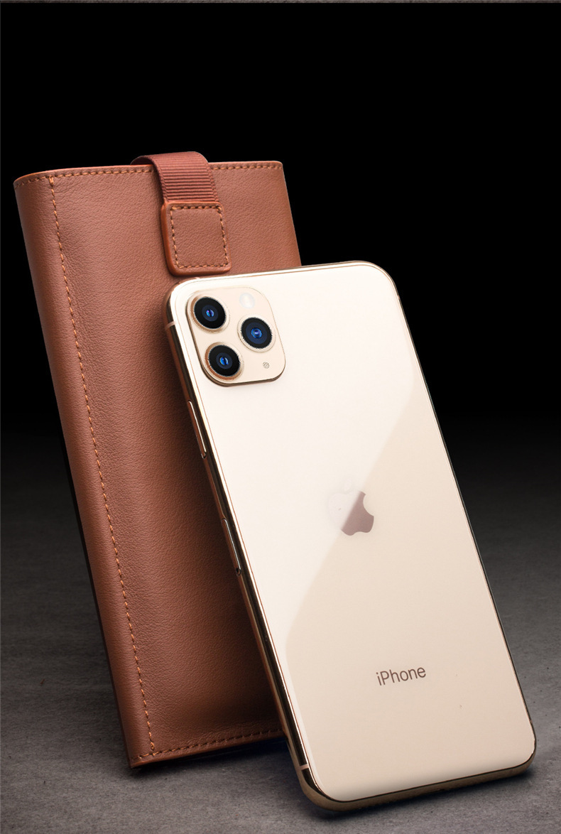 Ốp lưng da thật cho iPhone 11 Pro Max, kiểu ví đựng đồ tiện lợi, chống sốc viền dày — 【 6.1inch 】kiểu ví iphone 11 màu đen, 【 6.1inch 】iphone 11 ví kiểu màu nâu, 【 5.8inch 】Ví iPhone 11 Pro màu đen, 【 5.8inch 】Ví iPhone 11 Pro màu nâu chi tiết 9