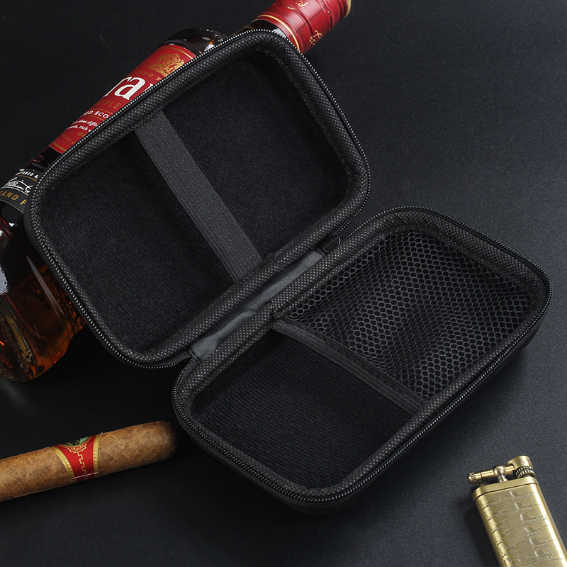 Nueva EVA portátil de ocho piezas bolsa de cigarro medio de almacenamiento de cigarros bolsa portátil de viaje al aire libre hidratante bolsa de cigarros