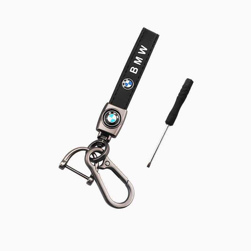 [떨어지는 고무 가죽 키 체인]-BMW