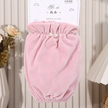 精致珍珠袖套女冬长款工作办公护袖韩版学生时尚套袖创意简约袖头