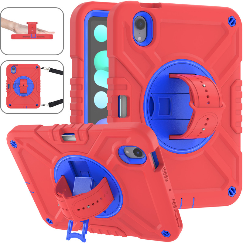 Suitable for iPad Mini 6 with Pen Slot 8.4 Inch Tablet Protective Cover Silicone Three-Layer Anti-Fall