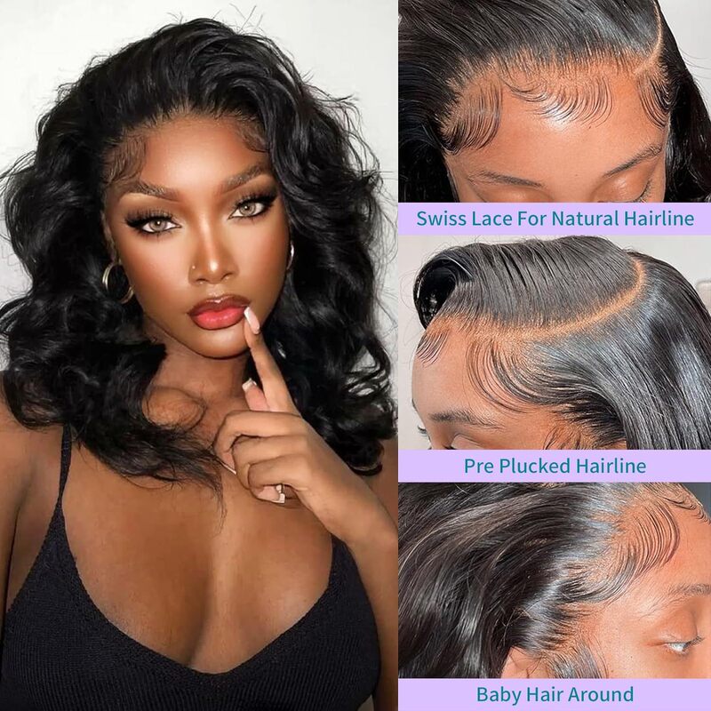 Cross-Border New Wig 13*4 Lace Wig Black Big Wave High Temperature Silk Headgear Free Division Manufacturer Ready Stock