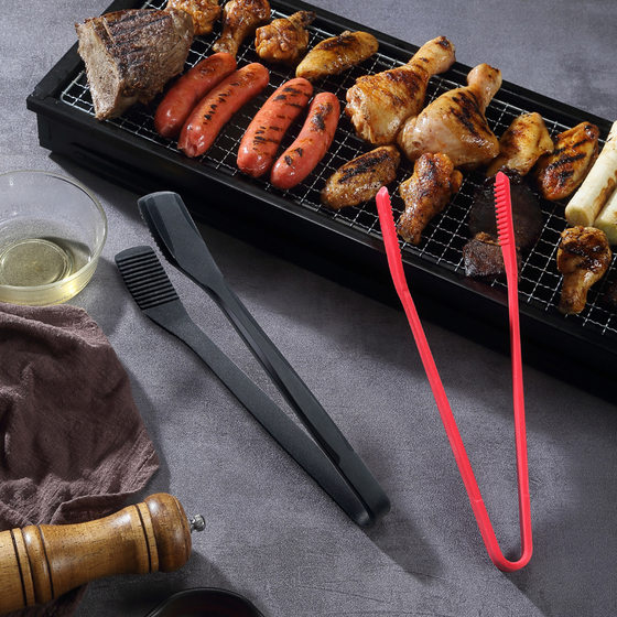 Silicone food clip all-inclusive silicone steak clip barbecue stir-fry clip kitchen high temperature resistant non-stick food clip