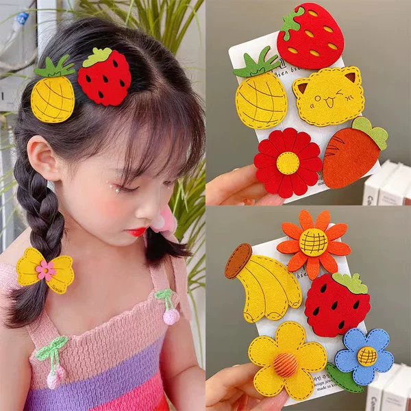 Children's Broken Hair Patch Girls Spring and Summer Cute Bangs Velcro Hair Break Artifact Little Girl's Headwear Hair Accessories Baby