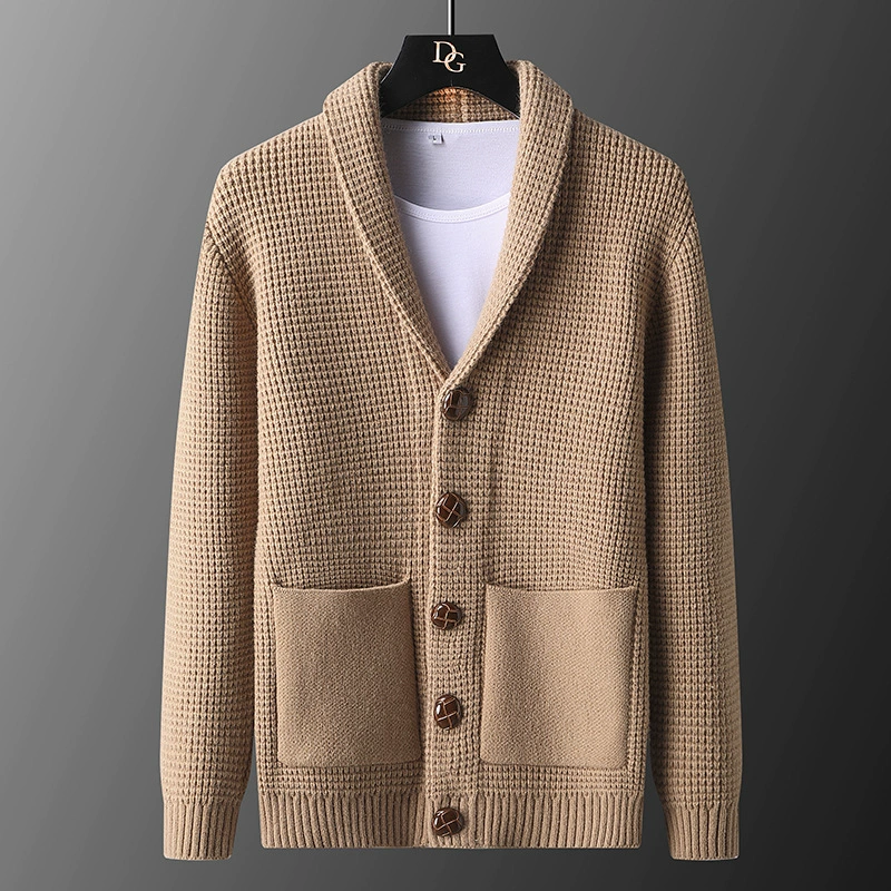 Демисезон cardigan, мужской модный вязаный свитер, (Cross-border trading), корейский стиль