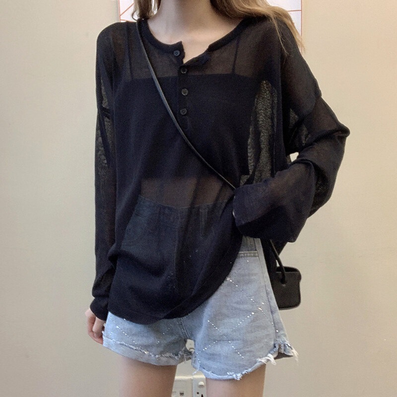 Plus Size Extra Large 150kg Women's Long-Sleeve Ice Silk Sun Protection Shirt for Chubby Girls, New Summer Loose T-Shirt Top Plus Size Extra Large 150kg Women's Long-Sleeve Ice Silk Sun Protection Shirt for Chubby Girls, New Summer Loose T-Shirt Top