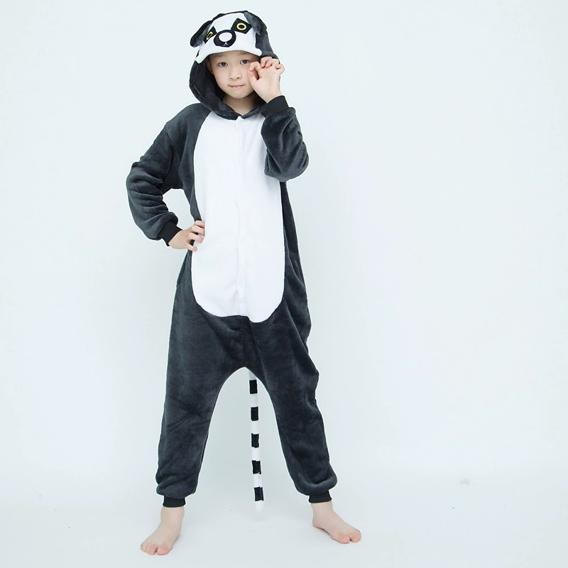 Demi-season flannel children's cartoon pijama, dinosaur, increased thickness, wholesale