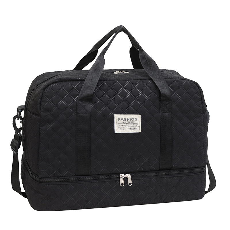 Bolsa de viaje impermeable de gran capacidad para viajes de negocios, bolsa de almacenamiento con barra de tracción, bolsa de equipaje de mano, bolsa de mudanza