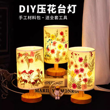 儿童节干花台灯diy材料包儿童手工押压花台灯小夜灯摆件团建活动