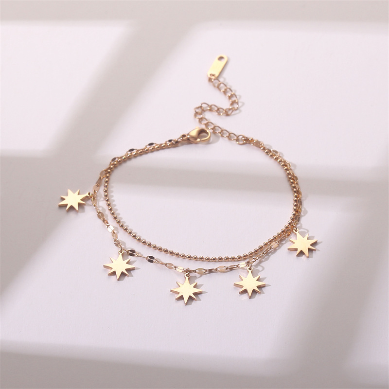Corea del Sur Dongdaemun moda pulsera de acero de titanio nicho mujer diseño de acero inoxidable sensación de alta calidad joyas de pulsera transfronteriza universal