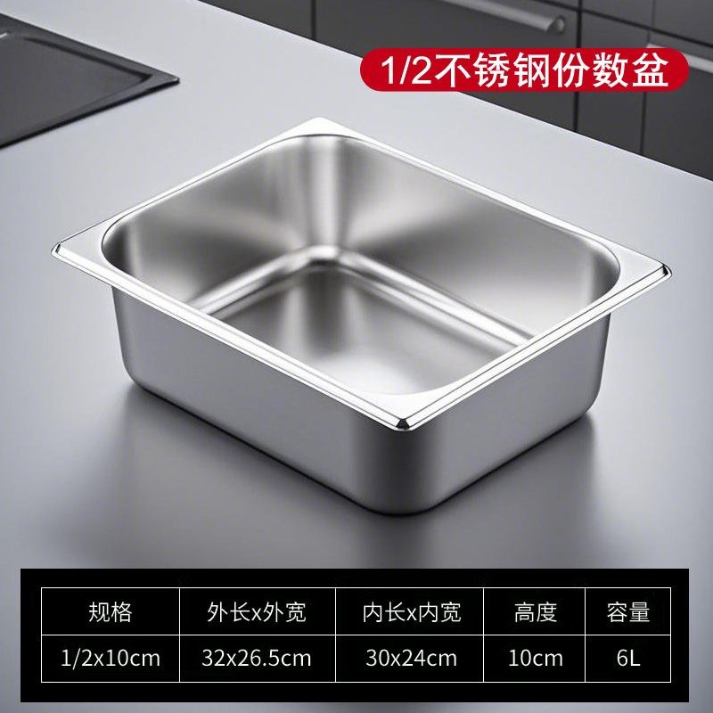 Contenedor Gastronómico con Tapa, Acero Inoxidable 201, Rectangular, para Carros de Comida Rápida