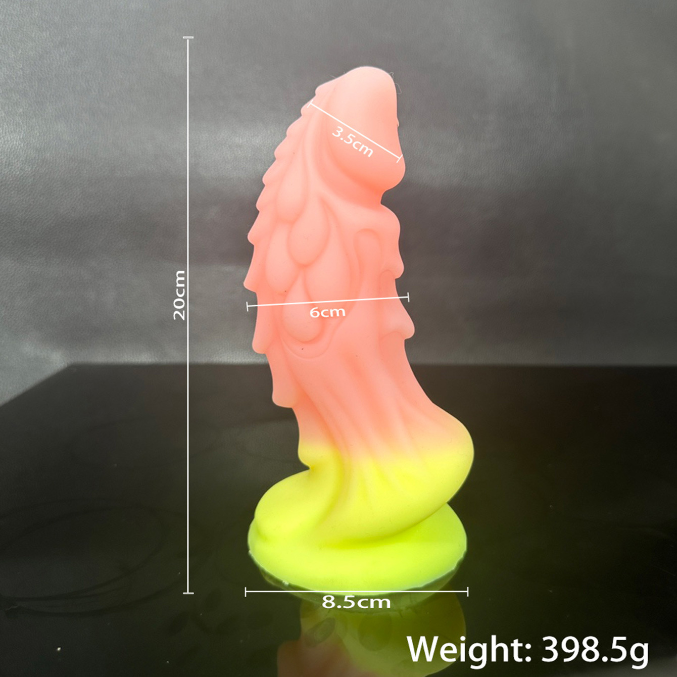 Liquid Silicone Dildo for Women, Realistic Shaped Adult Toy, Colorful, Small — detail image 15