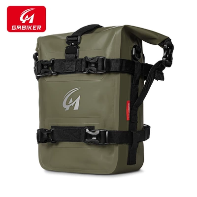 Motorcycle Safety Supplies Bag Waterproof Quick-release Hanging Bag - 1-military-green-5-8-liters-foldable-large-capacity-waterproof-night-riding-reflective