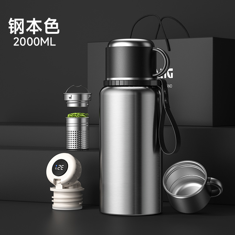 316不锈钢大容量保温杯茶水分离泡男士泡茶保温杯户外运动保温壶|undefined