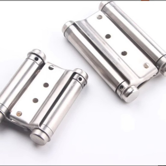 欧式软闭合滚珠轴承铰链优质不锈钢双开双向弹簧铰链厨房门