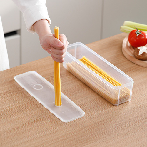 Noodle storage box food grade sealed box rectangular fruit egg refrigerator crisper frozen storage box Japanese style