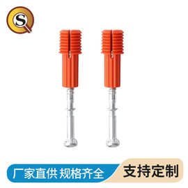 厂家批发二合一加厚偏心铁轮连接件三合一衣柜橱柜拆装连接配件