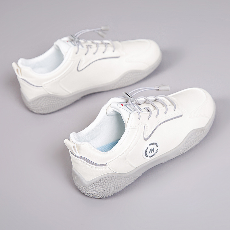 2026 New Spring and Autumn Stylish White Sneakers, Non-Slip and Wear-Resistant, Lightweight Soft-Soled Women's Casual Shoes