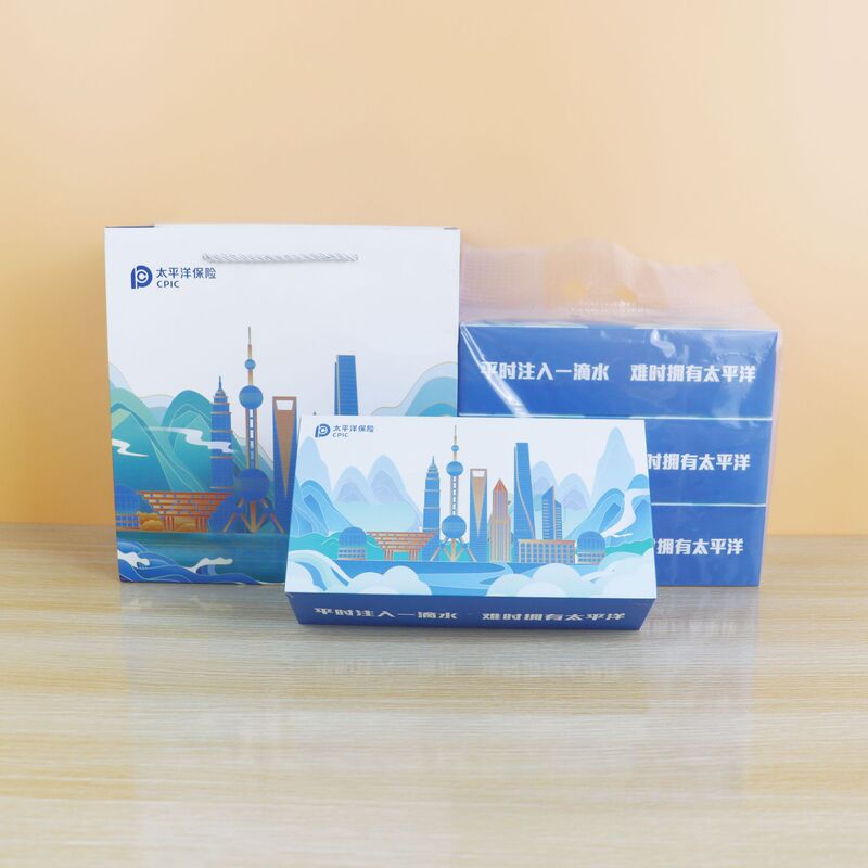 Pacific Insurance Boxed Tissue in stock Business Gift suit Gift Insurance Tissue suit in stock