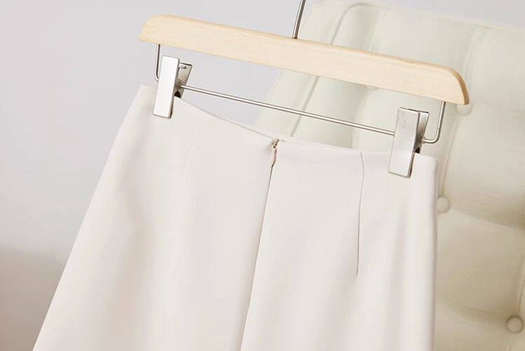 Chân váy vest nữ dáng lửng cạp cao ống đứng xẻ tà sau ôm mông, dài 60 cm / 72 cm — Hồng (60CM), Hồng (72CM), Kaki (72CM), Màu be (60CM) chi tiết 20