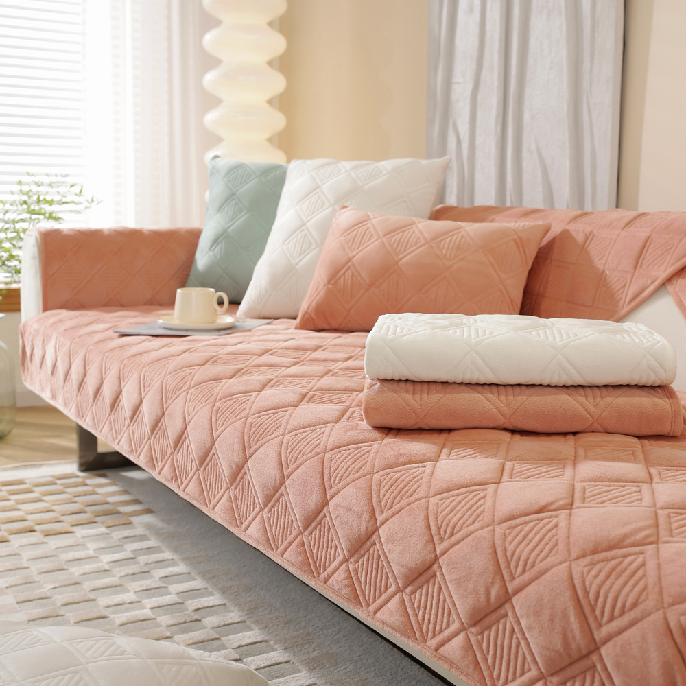 Cojín del sofá cuatro estaciones universal 2023 nuevo moderno simple toalla trasera antideslizante cubierta de tela cojín cubierta del sofá del diamante