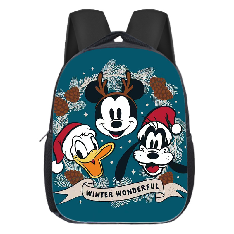Mochila escolar popular de Mickey para niños, mochila de jardín de infantes, dibujos animados, linda, versátil, para estudiantes de primaria, mochila de gran capacidad, ligera